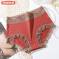 [Meilleur cadeau pour elle] Culotte en dentelle taille haute en coton pour femme