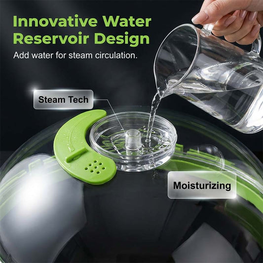 Microwave Splatter Cover with Water Reservoir