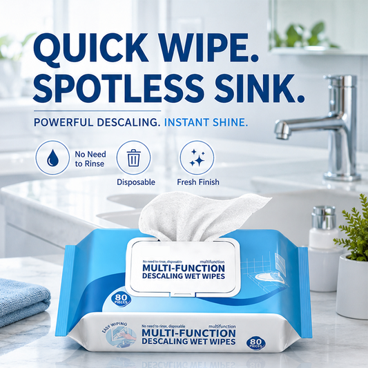 🥳 PLUS DE 50 000 EXEMPLAIRES VENDUS ! 🔥 50 % DE RÉDUCTION ! Lingettes nettoyantes détartrées multifonctions pour salle de bain