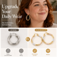 💫Boucles d'Oreilles Créoles Torsadées – Design Moderne, Légères, Polyvalentes ✨
