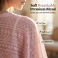 Blouse élégante à col en V et manches à volant