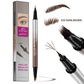Stylo à sourcils liquide imperméable 2-en-1