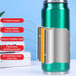 Tasse isotherme en acier inoxydable à double paroi, en forme de canette de col