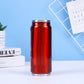 Tasse isotherme en acier inoxydable à double paroi, en forme de canette de col