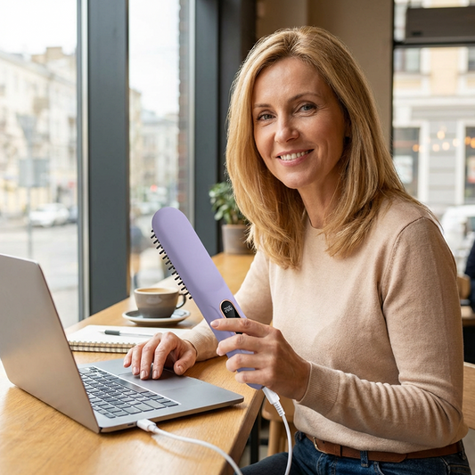 Peigne lisseur portable sans fi