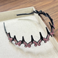 Ensemble de bandeaux ondulés en cristal - Accessoire de cheveux féminin, léger et antidérapant, orné de cristaux scintillants, idéal pour les mariages et le quotidien