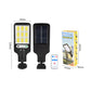 Lampe solaire LED d'extérieur avec détecteur de mouvemen
