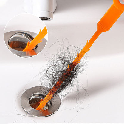 🛠️ -50 % ! Furet flexible 20,5" – Débouche cheveux, éviers & baignoires. Tige réutilisable, salle de bains/cuisine.