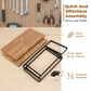 Étagère de rangement polyvalente en bois à deux niveau