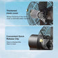 Ventilateur de camping sans fil, portable et rechargeable, pour l'extérieu