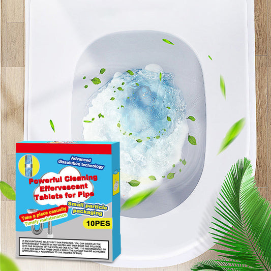💧🧼 Pastilles effervescentes nettoyage tuyaux – Formule douce, élimine graisse et odeurs, 10 comprimés parfaits pour évier et douche 🚿🌿