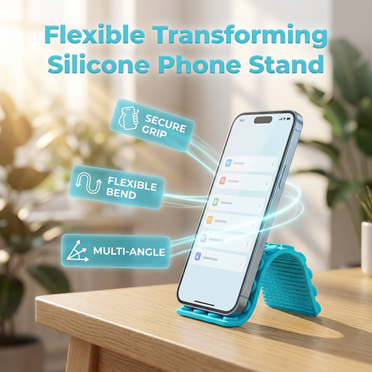 Support de téléphone en silicone souple avec ventous