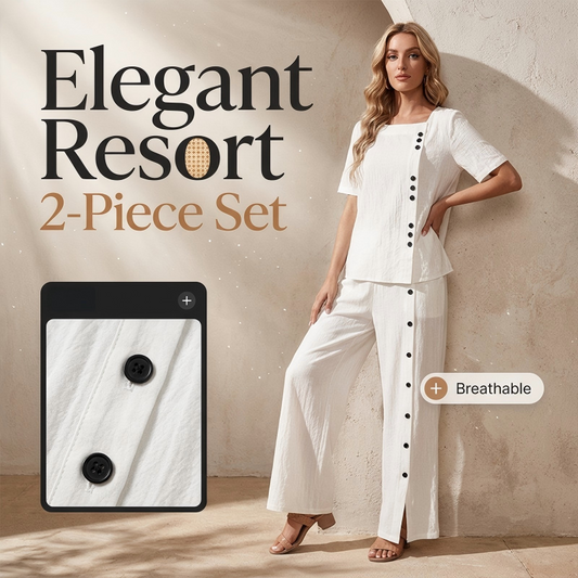 Ensemble 2 Pièces Femme : Haut Décontracté et Pantalon Large