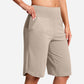 Short de Yoga Taille Haute pour Femme avec Poches