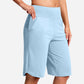 Short de Yoga Taille Haute pour Femme avec Poches
