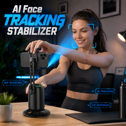 📱⏰ 50 % DE RÉDUCTION POUR UNE DURÉE LIMITÉE ! Stabilisateur à reconnaissance faciale par IA pour smartphones – Réglage automatique de l'angle, stable et idéal pour les selfies, les vidéos et les appels ✨