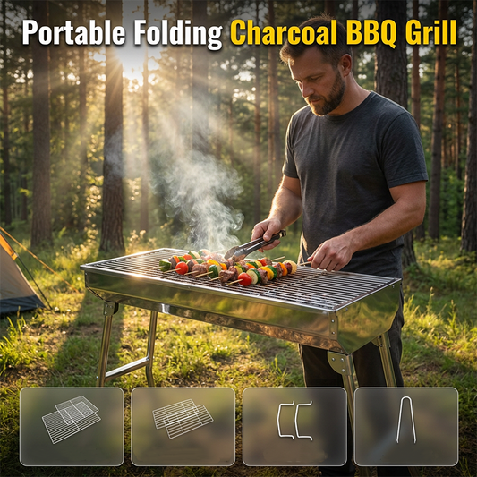 Barbecue d'extérieur pliable et portabl