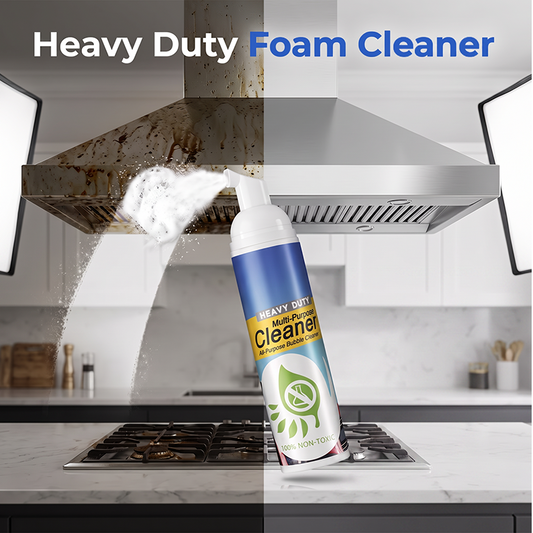 💥-50% 🧼 Mousse nettoyante multifonction haute performance, dégraisse taches odeurs pour voiture cuisine tissus ✨