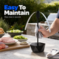 Ventilateur anti-mouches rétractable et rechargeable par USB pour l'extérieu