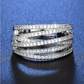 💍 50% DE RÉDUCTION ! 🎉 Bague croix multi-rangs ajustable - Parfaite au quotidien, pour aller au travail ou pour les soirées ✨