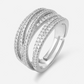 💍 50% DE RÉDUCTION ! 🎉 Bague croix multi-rangs ajustable - Parfaite au quotidien, pour aller au travail ou pour les soirées ✨