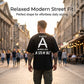 👕 T-Shirt Streetwear Imprimé Dos – Mélange Premium – Graphisme HD & Coupe Décontractée for Homme