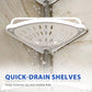 Étagère de Douche d'Angle Télescopique Réglable