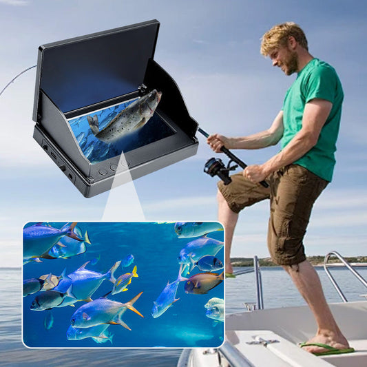⏳Offre spéciale à durée limitée⏰Sondeur de pêche avec écran HD et transducteu