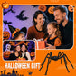 Araignée velue avec une grande toile – Décoration d'extérieur pour Hallowee