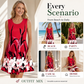 Robe débardeur décontractée à imprimé floral pour femm
