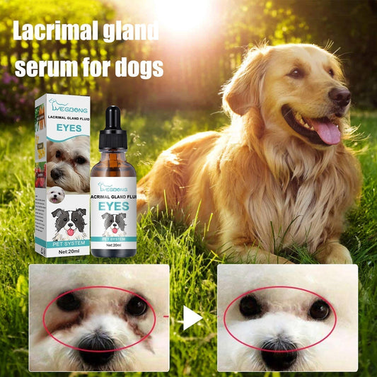 🐱🐶 Nettoyant et gouttes pour les yeux des animaux de compagnie – Formule douce au pH équilibré, sans danger pour les chiens et les chats