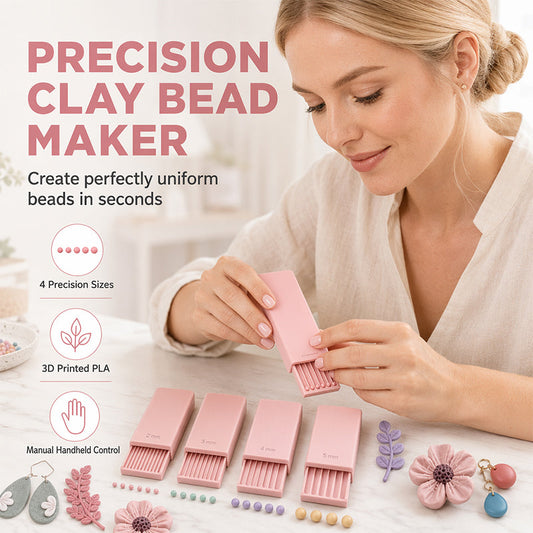 💅 OFFRE ÉCLAIR – 50 % DE RÉDUCTION ! 🎨 Plaques pour façonner des billes d'argile – 4 tailles précises (2/3/4/5 mm), double face, en PLA léger, pour ongles 3D/bijoux/miniatures – rose/gris/blanc 🏆