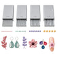 💅 OFFRE ÉCLAIR – 50 % DE RÉDUCTION ! 🎨 Plaques pour façonner des billes d'argile – 4 tailles précises (2/3/4/5 mm), double face, en PLA léger, pour ongles 3D/bijoux/miniatures – rose/gris/blanc 🏆