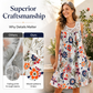 💗💃🏻Promotion du dernier jour : 60 % de réduction ⚡Plus de 50 000 exemplaires vendus💕Robe élégante à fleurs sans manches pour femme