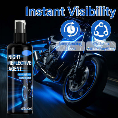 🚴‍♂️💫 Spray luminescent multi‑surfaces, améliore la visibilité de nuit par tous les temps