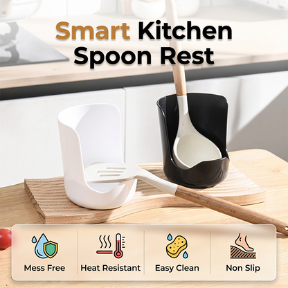 Porte-couvercle et repose-cuillère multifonctionnel pour la cuisin