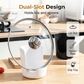 Porte-couvercle et repose-cuillère multifonctionnel pour la cuisin