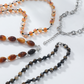 Collier rétro à plusieurs rangs avec perle