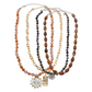 Collier rétro à plusieurs rangs avec perle