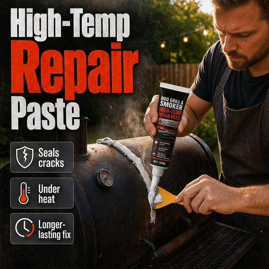 Pâte de réparation pour barbecues et fumoirs à haute température, 60 ml – Mastic résistant à la chaleur avec grattoi