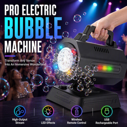 Machine à bulles électrique portable