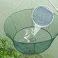 Épuisette de pêche portable et pliable, à lancer à la main, avec corde