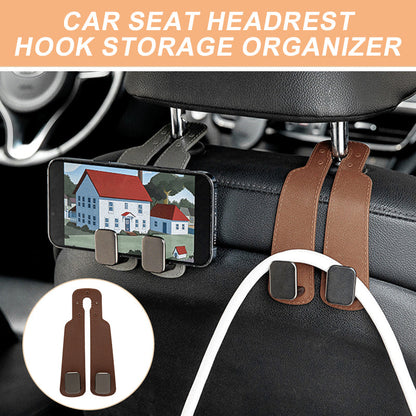 🚗🧸 Organiseur de rangement pour appuie-tête auto – Résistant, multi-poches, accrochage facile, gardez jouets, bouteilles et tablettes à portée de main des passagers arrière, pour un habitacle toujours net 🛣️✨
