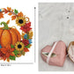 🍂 Couronne d'automne en potiron avec motif en losanges à suspendre – Kit de bricolage complet