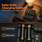 Chargeur intelligent rechargeable à plusieurs emplacements pour batterie