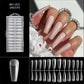Capsules d’ongles longues en amande sans démarcation