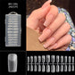 Capsules d’ongles longues en amande sans démarcation