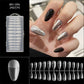 Capsules d’ongles longues en amande sans démarcation