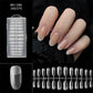 Capsules d’ongles longues en amande sans démarcation