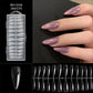 Capsules d’ongles longues en amande sans démarcation